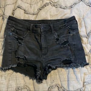 American Eagle Black Jean Shorts